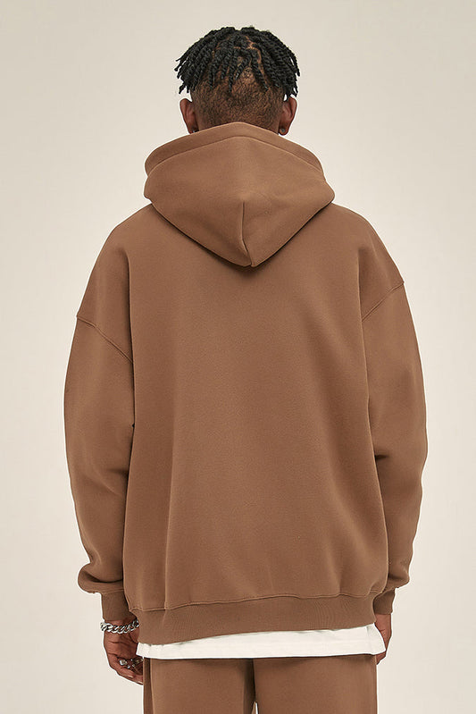 350GSM Solid Color Fleece Zipper Jacket