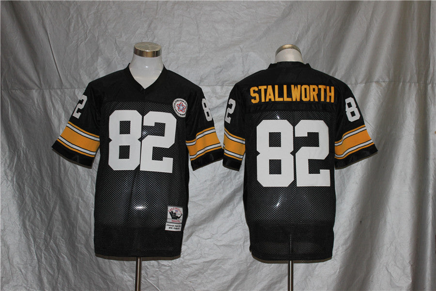 Pittsburgh Steelers Black Vintage #82 STALLWORTH Jersey