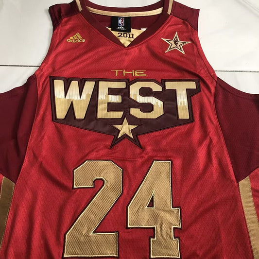 All-Star Kobe Bryant #24 red Dense Embroidery