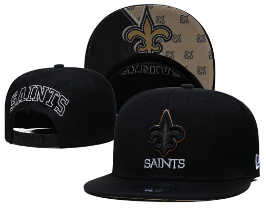 New Orleans Saints Black Snapback Cap