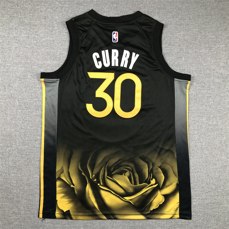 Youth Stephen Curry Golden State Warriors #30 City Edition Embroidered Jersey