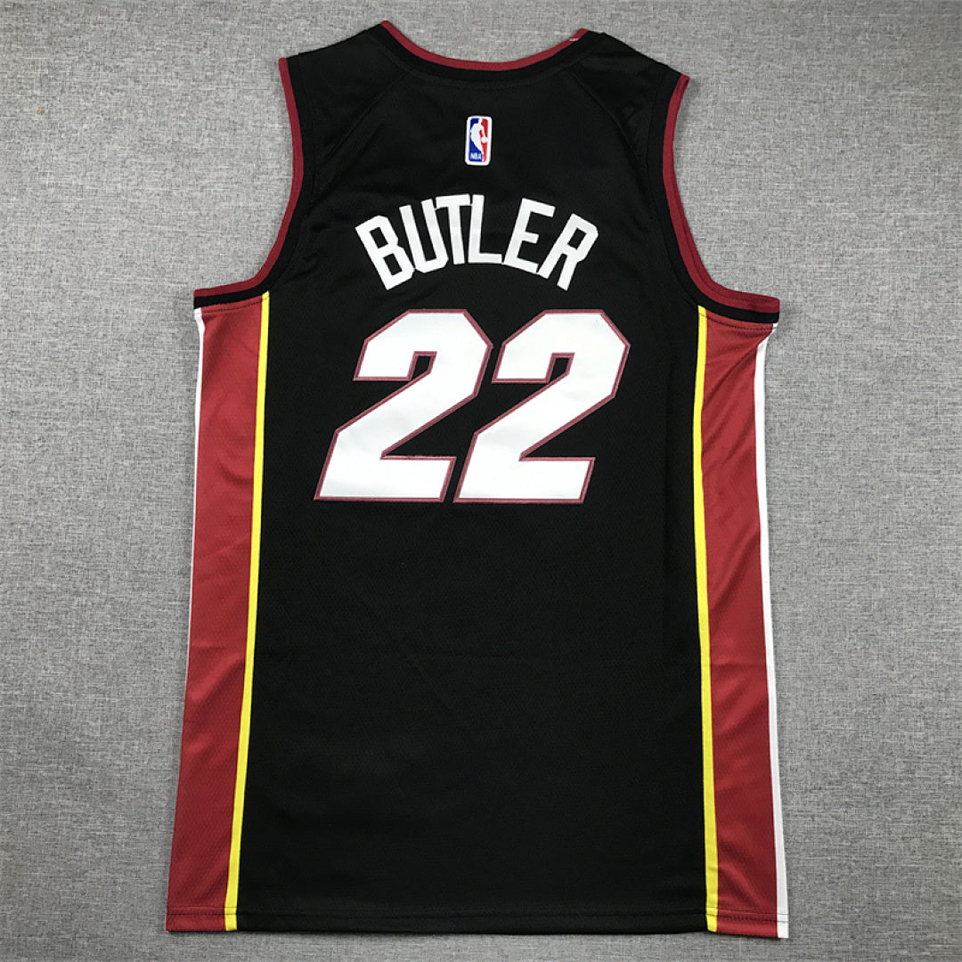 Jimmy Butler# 22 Miami Heat Black City Edition Swingman Embroidered Jersey