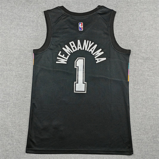 Victor Wembanyama #1 San Antonio Spurs 2026 City Edition Swingman Embroidered Jersey