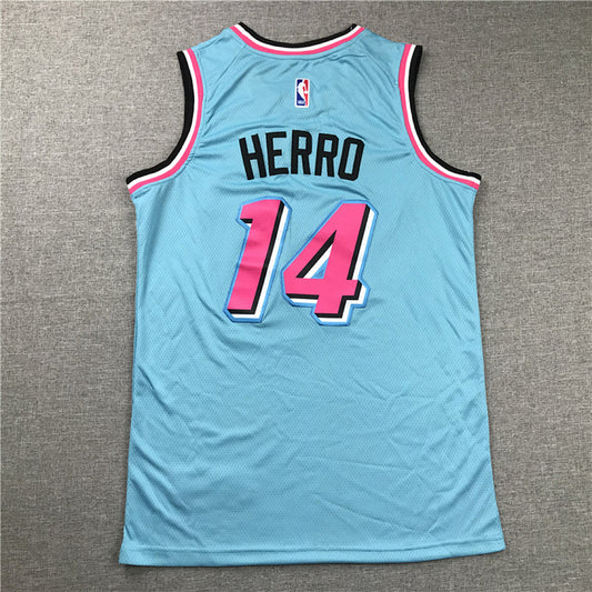 Tyler Herro# 14 Miami Heat City Edition Swingman Embroidered Jersey