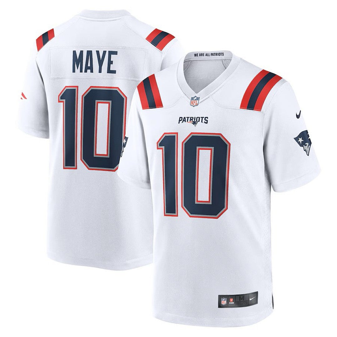 Drake Maye #10 New England Patriots Jersey