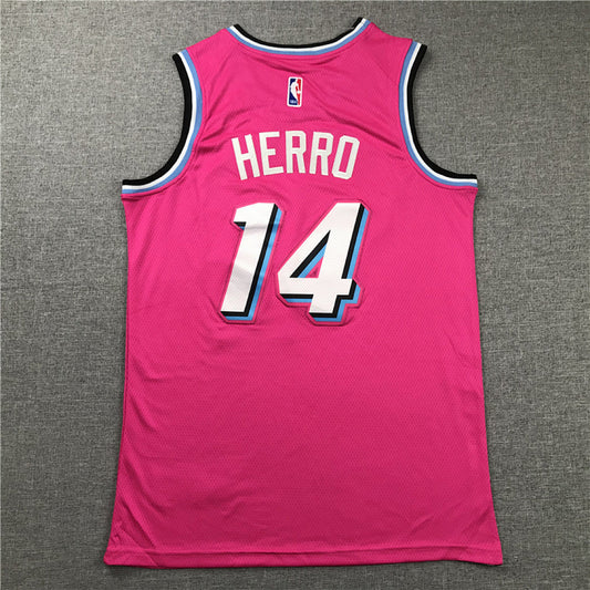 Tyler Herro# 14 Miami Heat City Edition Swingman Embroidered Jersey