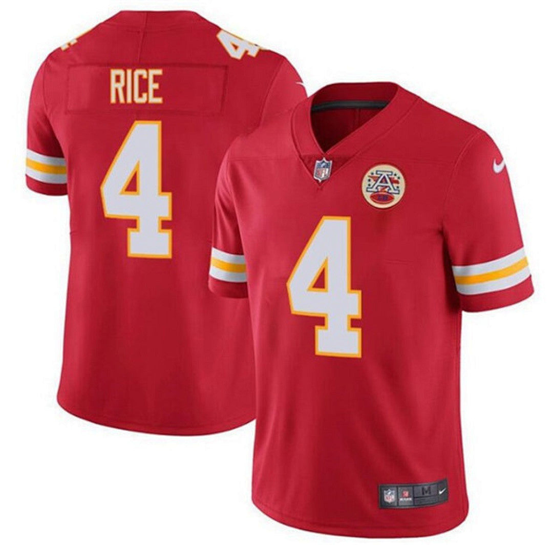 Rashee Rice #4 Kansas City Chiefs Jersey