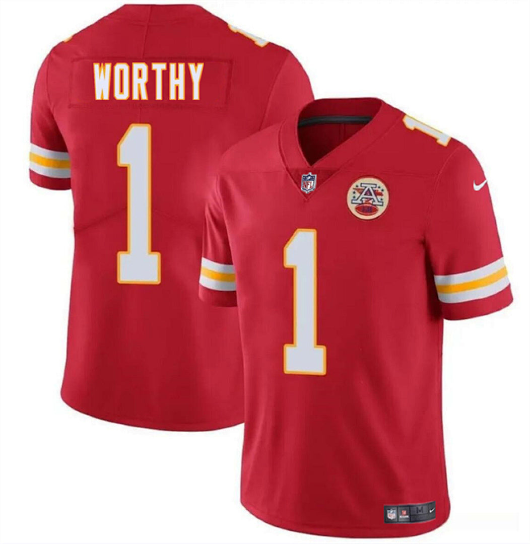 Xavier Worthy #1 Kansas City Chiefs Jersey