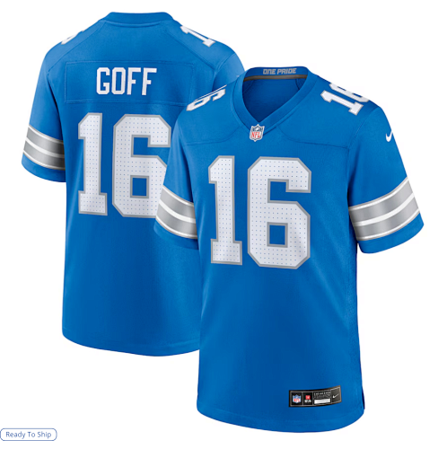 Jared Goff #16 Detroit Lions Jersey