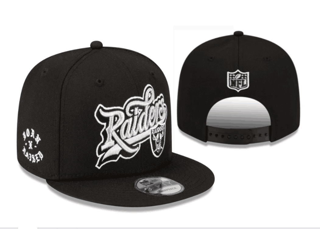 Las Vegas Raiders Black Snapback Cap