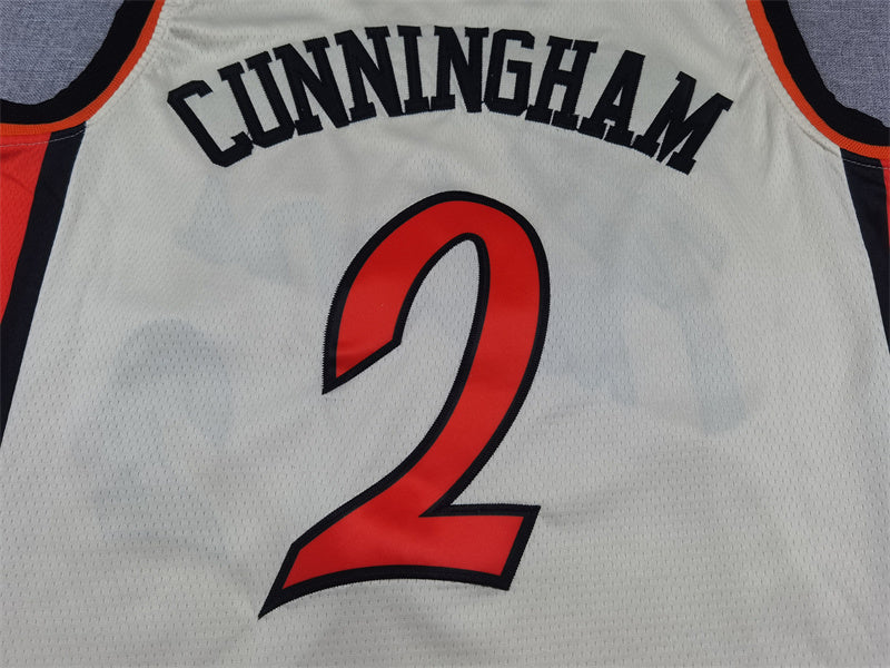 Detroit Pistons Cade Cunningham #2 2025 City Edition Swingman Jersey ! Embroidered
