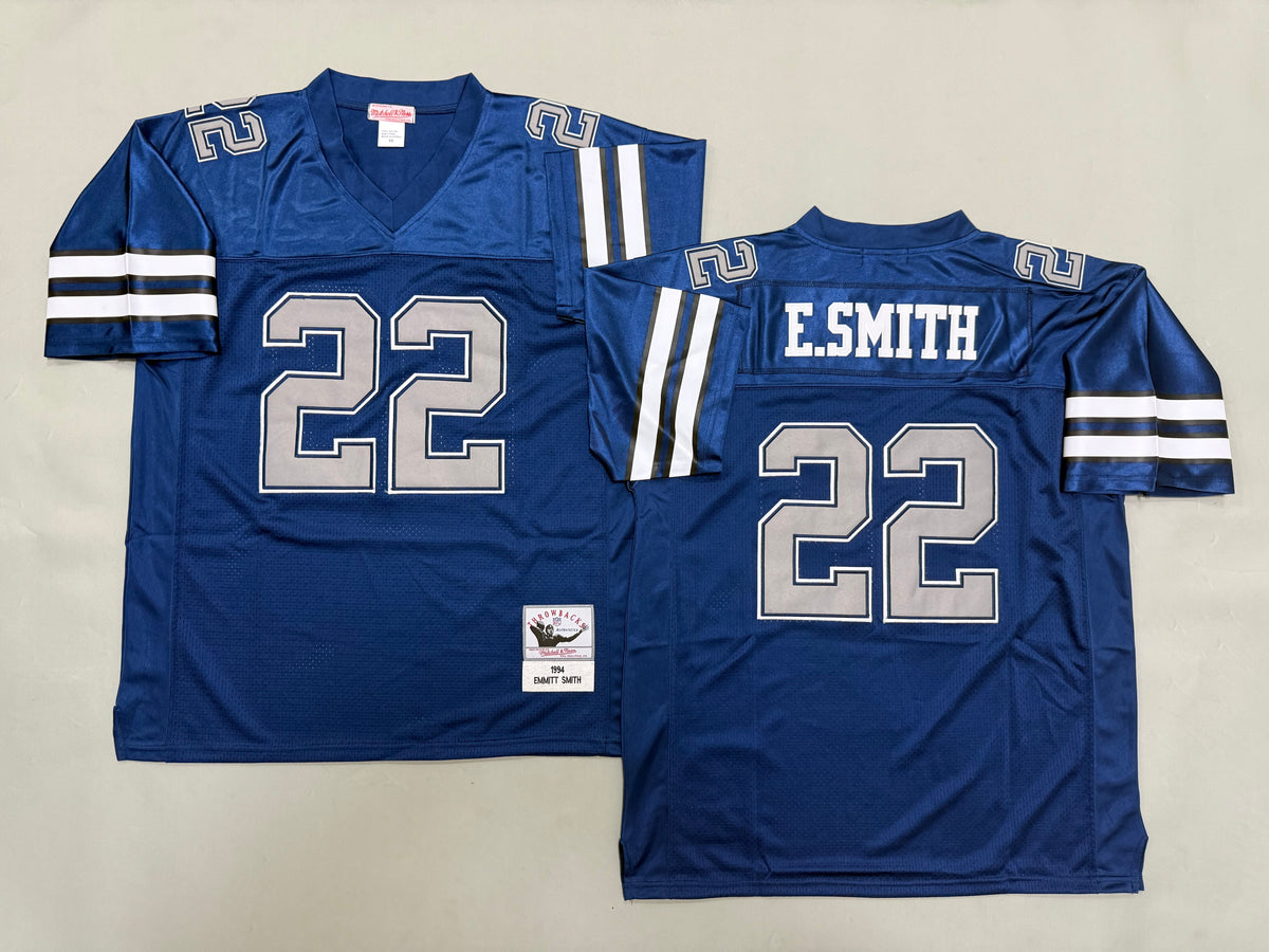 Mens Emmitt Smith#22 Dallas Cowboys Vintage Throwback Jersey