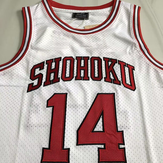 Slam Dunk Shohoku #14 Throwback Jersey - Dense Embroidery