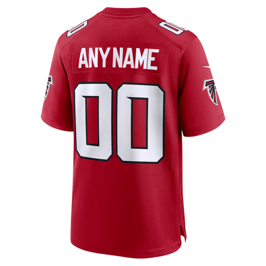 Custom Atlanta Falcons Red Game Jersey