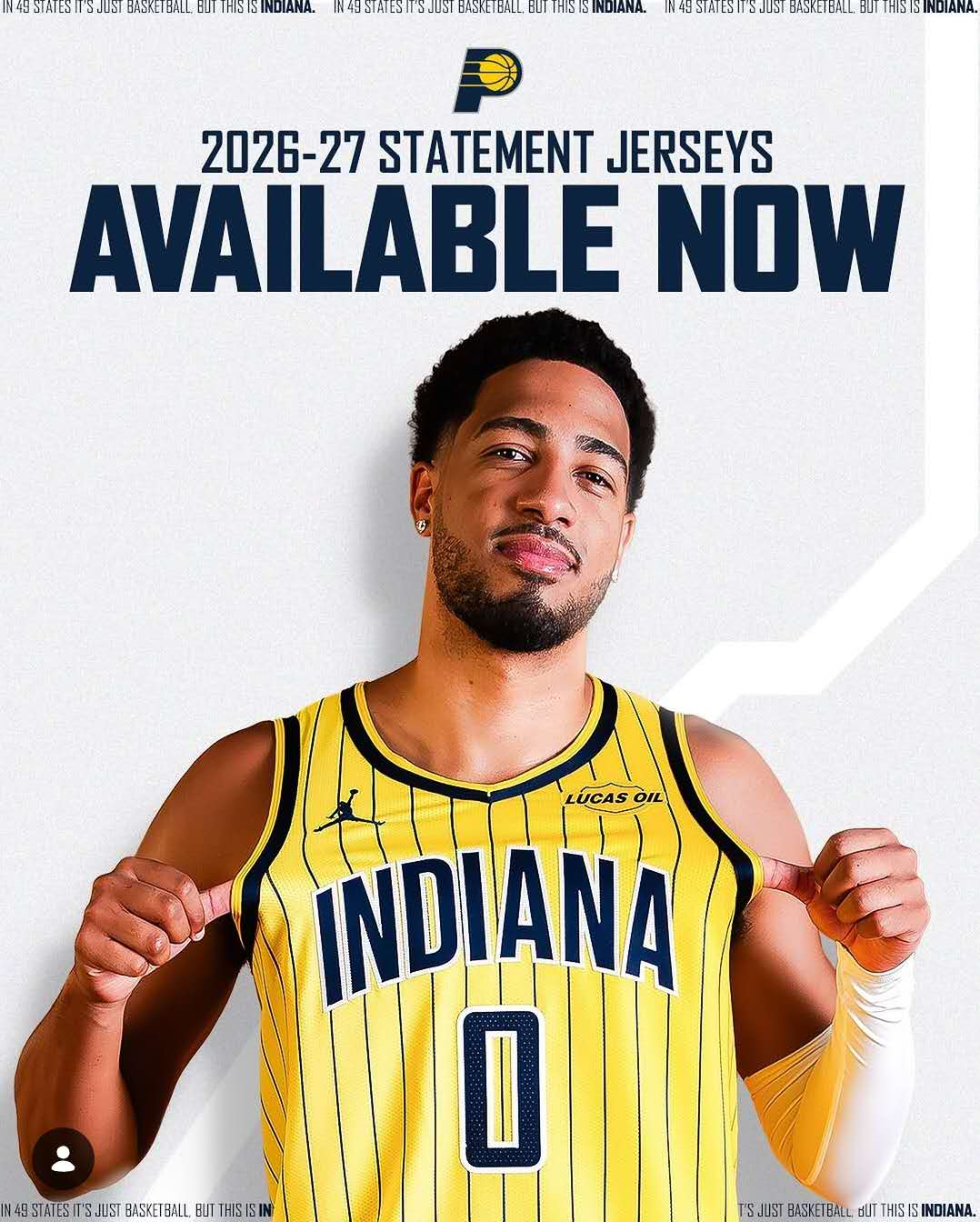 Tyrese Haliburton #0 Indiana Pacers Heat Press Jersey
