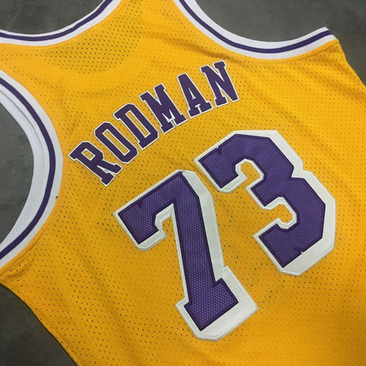 Dennis Rodman Los Angeles Lakers Yellow 73 MN