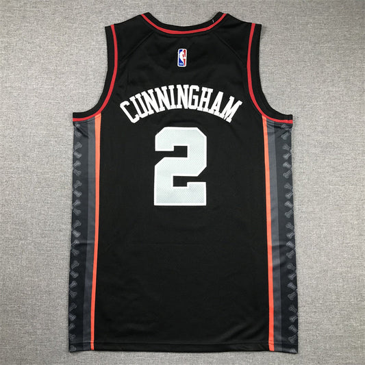 Detroit Pistons Cade Cunningham #2 2024 City Edition Swingman Jersey ! Embroidered