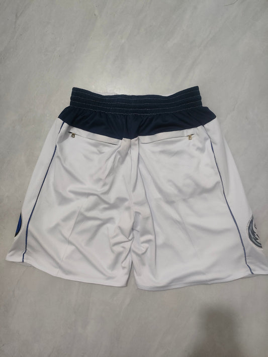 Dallas Mavericks White Regular Pocket Shorts