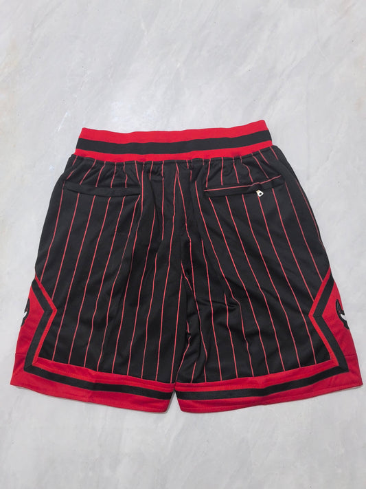 Chicago Bulls 2026 Black and Red Striped City Edition Pocket Shorts