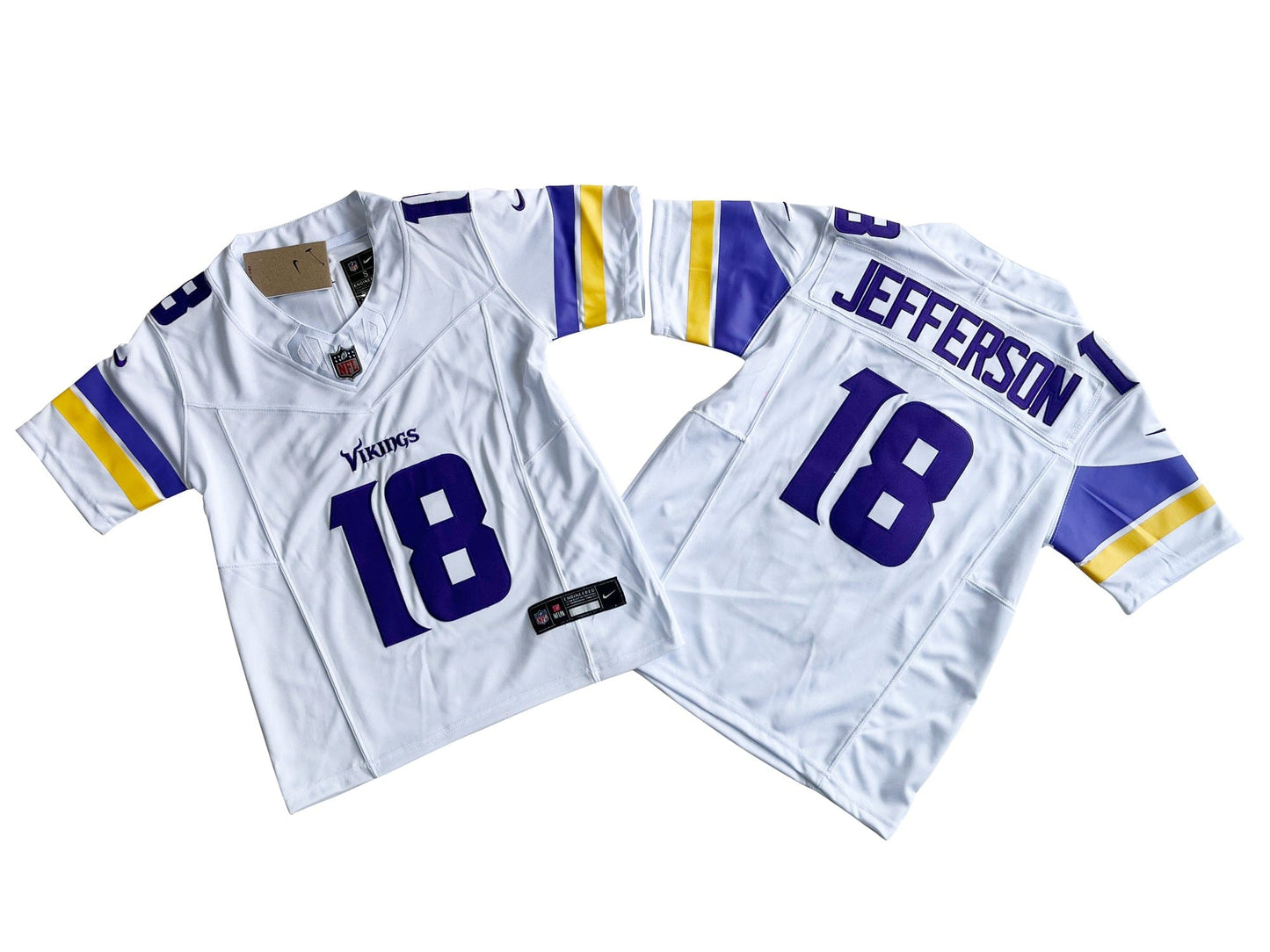Minnesota Vikings 18# Justin Jefferson Youth Vapor F.U.S.E. Limited Jersey