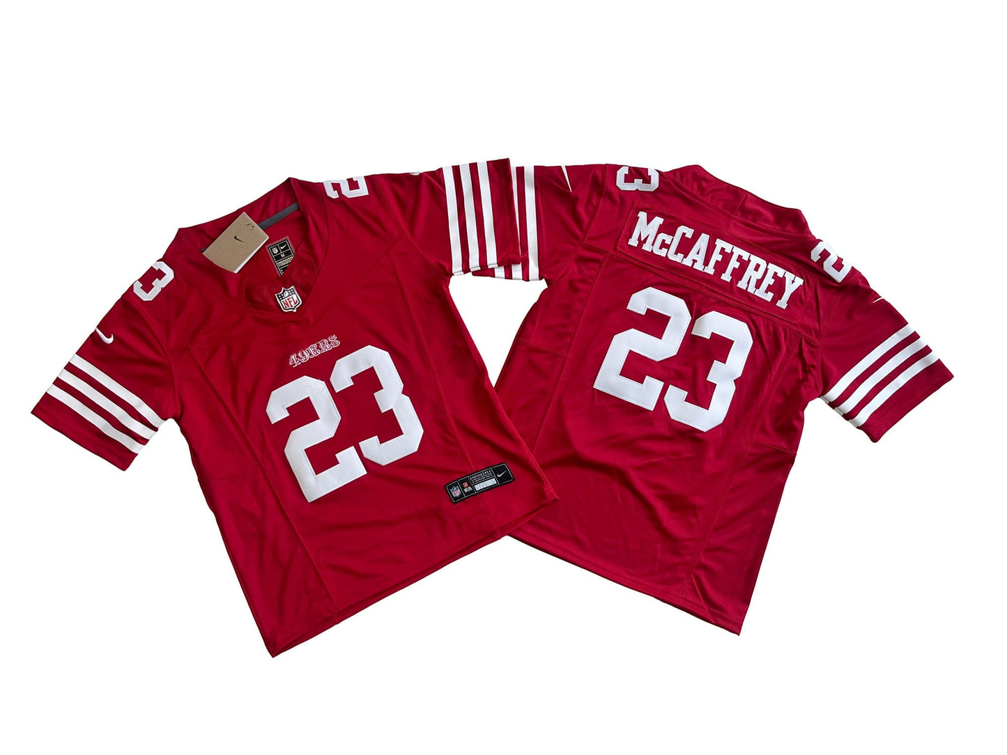 San Francisco 49ers 23# Christian McCaffrey Youth Vapor F.U.S.E. Limited Jers
