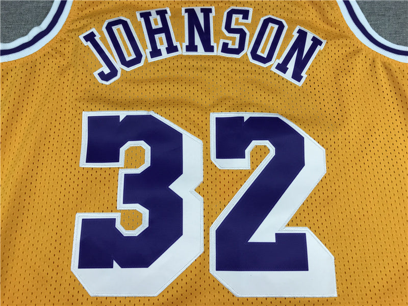 Magic Johnson Los Angeles Lakers #32 1984-85 Throwback Jersey