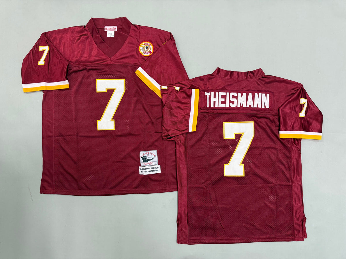 Mens Joe Theismann#7 Washington Commanders Vintage Throwback Jersey