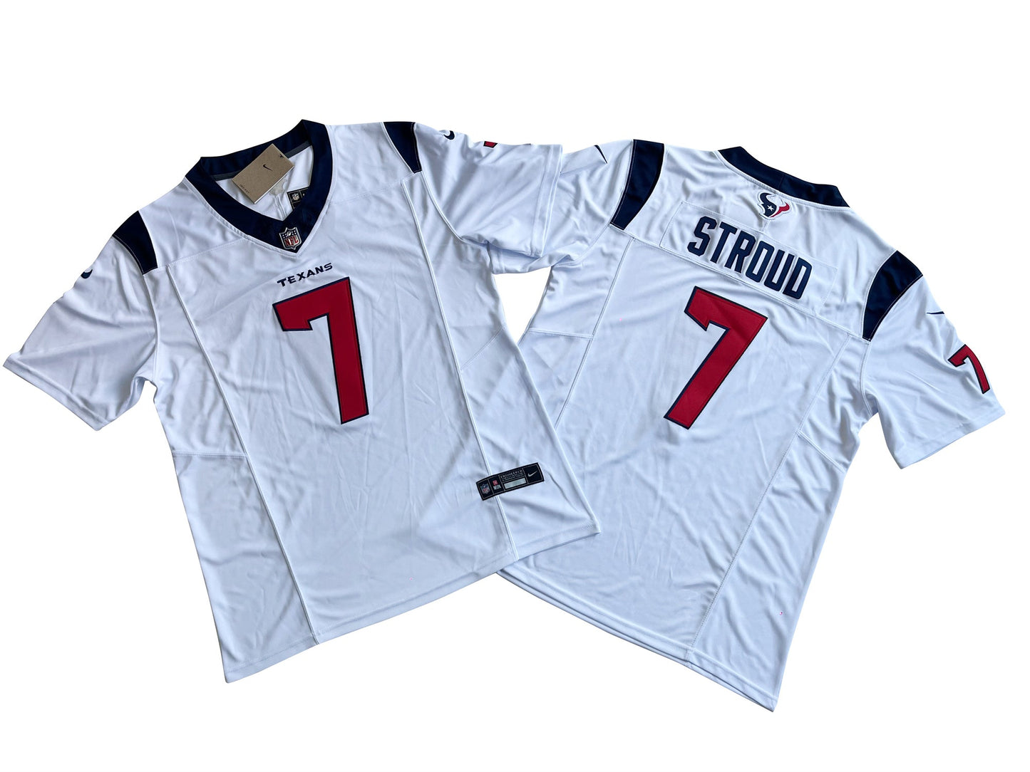 Houston Texans 7# C.J. Stroud White Vapor F.U.S.E. Limited Jersey
