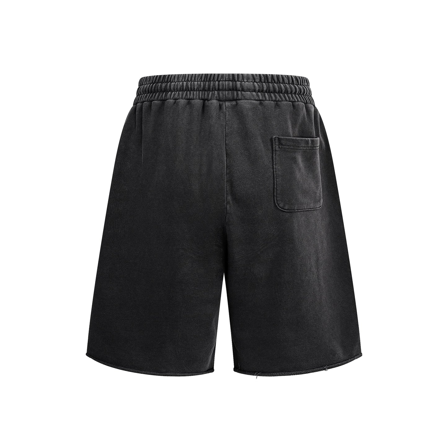380GSM Distressed Patchwork Washed Short