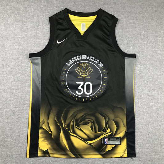 Youth Stephen Curry Golden State Warriors #30 City Edition Embroidered Jersey