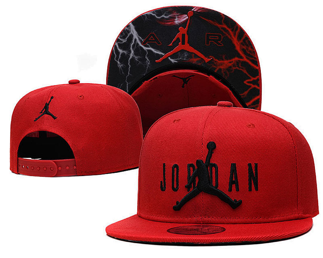 Jordan Red Snapback Cap