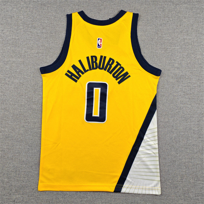 Youth Tyrese Haliburton Indiana Pacers #0 Embroidered Jersey