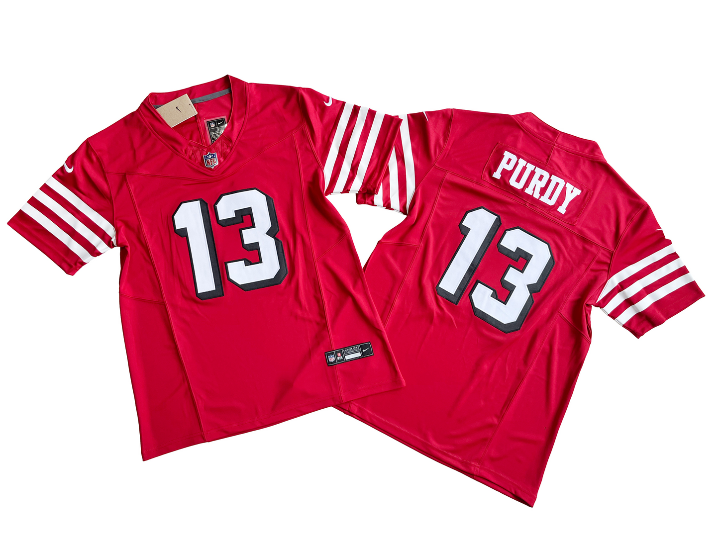 San Francisco 49ers 13# Brock Purdy Vintage Red Vapor F.U.S.E. Limited Jersey