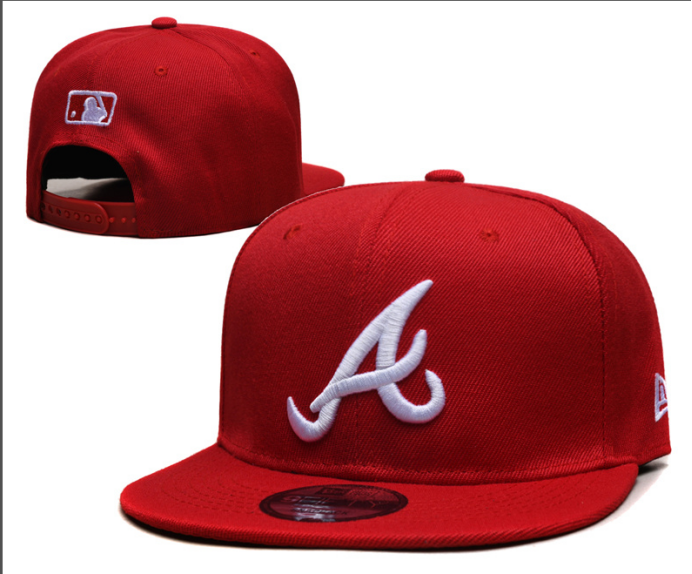 Atlanta Braves Red Snapback Cap