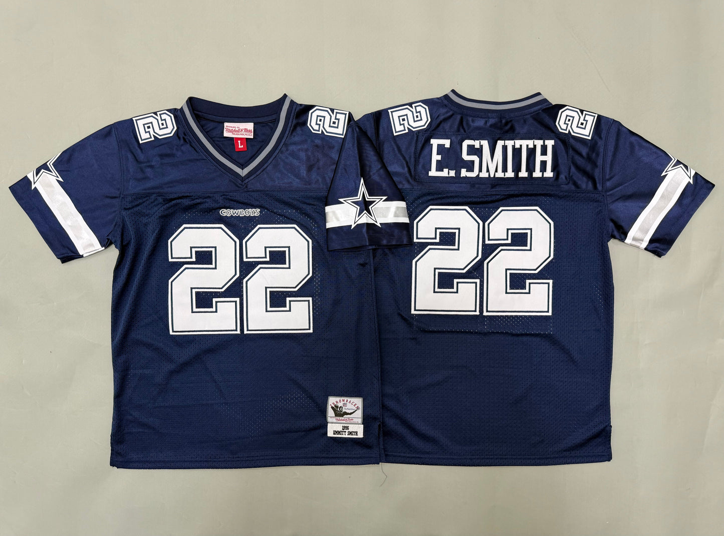 Youth Emmitt Smith #22 Dallas Cowboys Navy Vintage Throwback Jersey