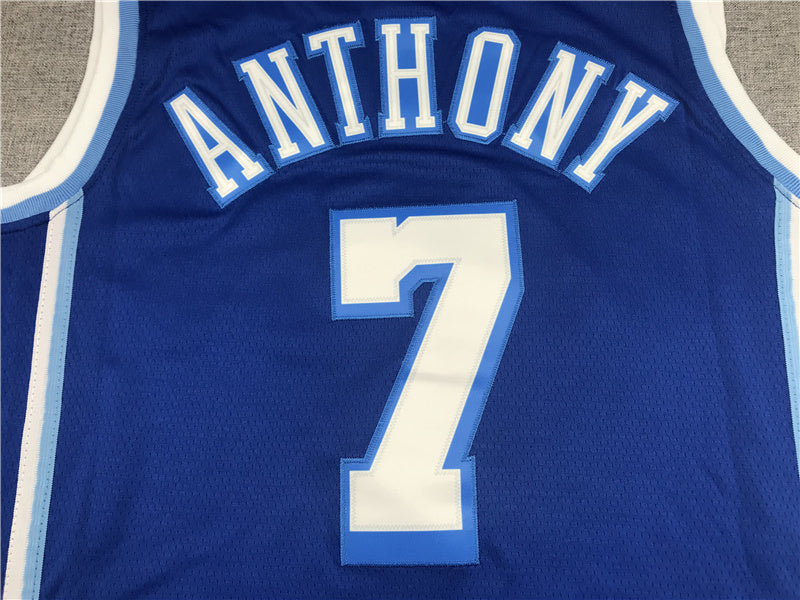 Carmelo Anthony #7 Los Angeles Lakers City Edition Swingman Jersey ― Embroidered