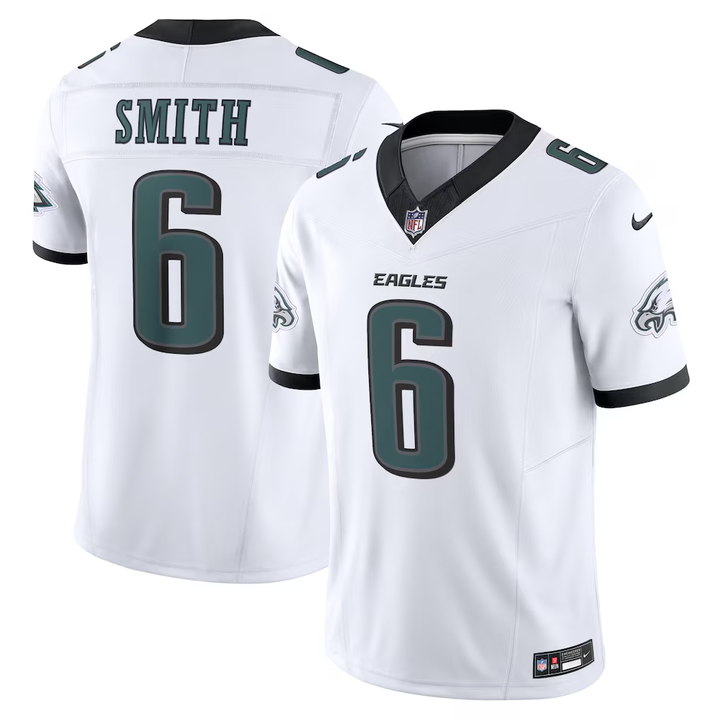 DeVonta Smith #6 Philadelphia Eagles White Vapor F.U.S.E. Limited Jersey
