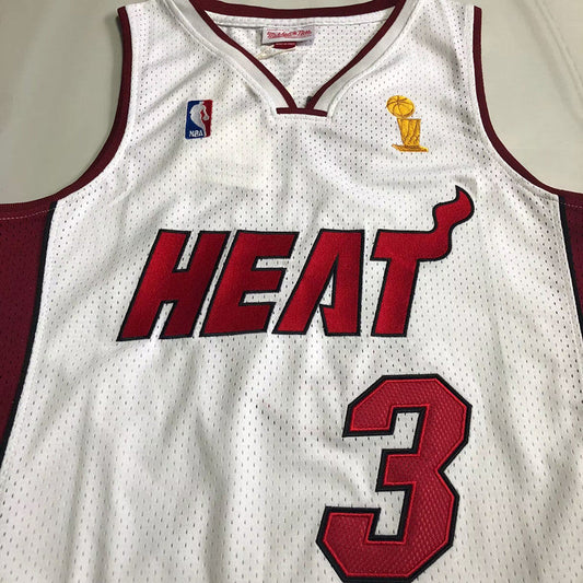 Dwayne Wade Miami Heat White 3 MN