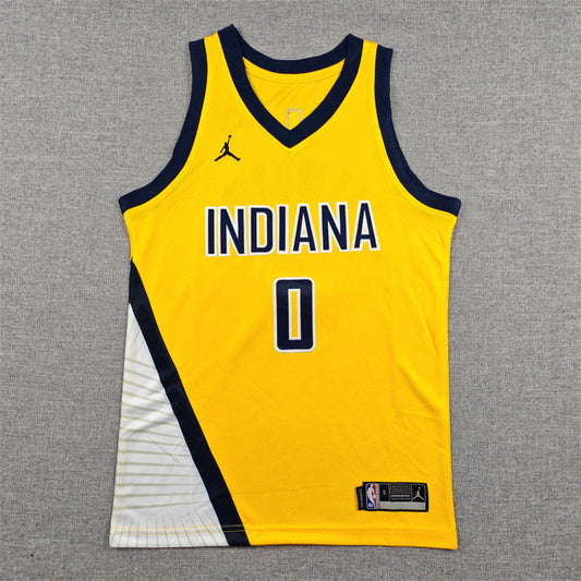 Youth Tyrese Haliburton Indiana Pacers #0 Embroidered Jersey