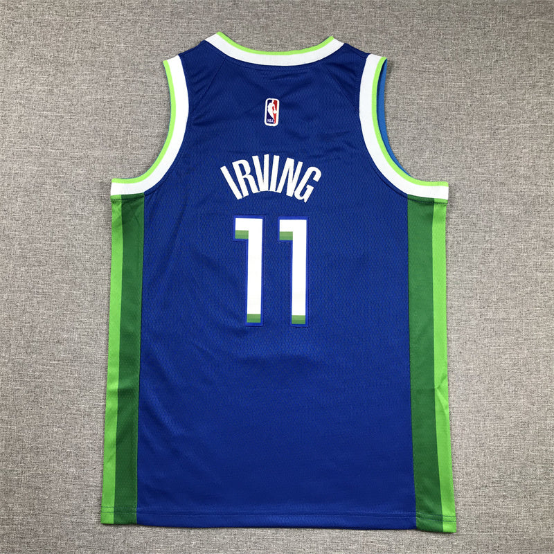 Youth Kyrie Irving Dallas Mavericks #11 City Edition Embroidered Jersey