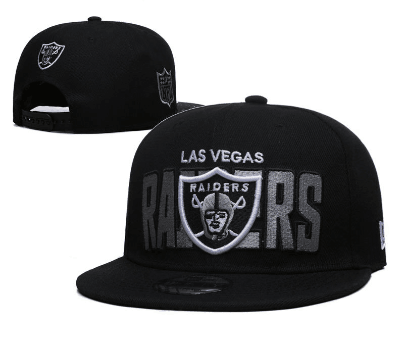 Las Vegas Raiders Black Snapback Cap