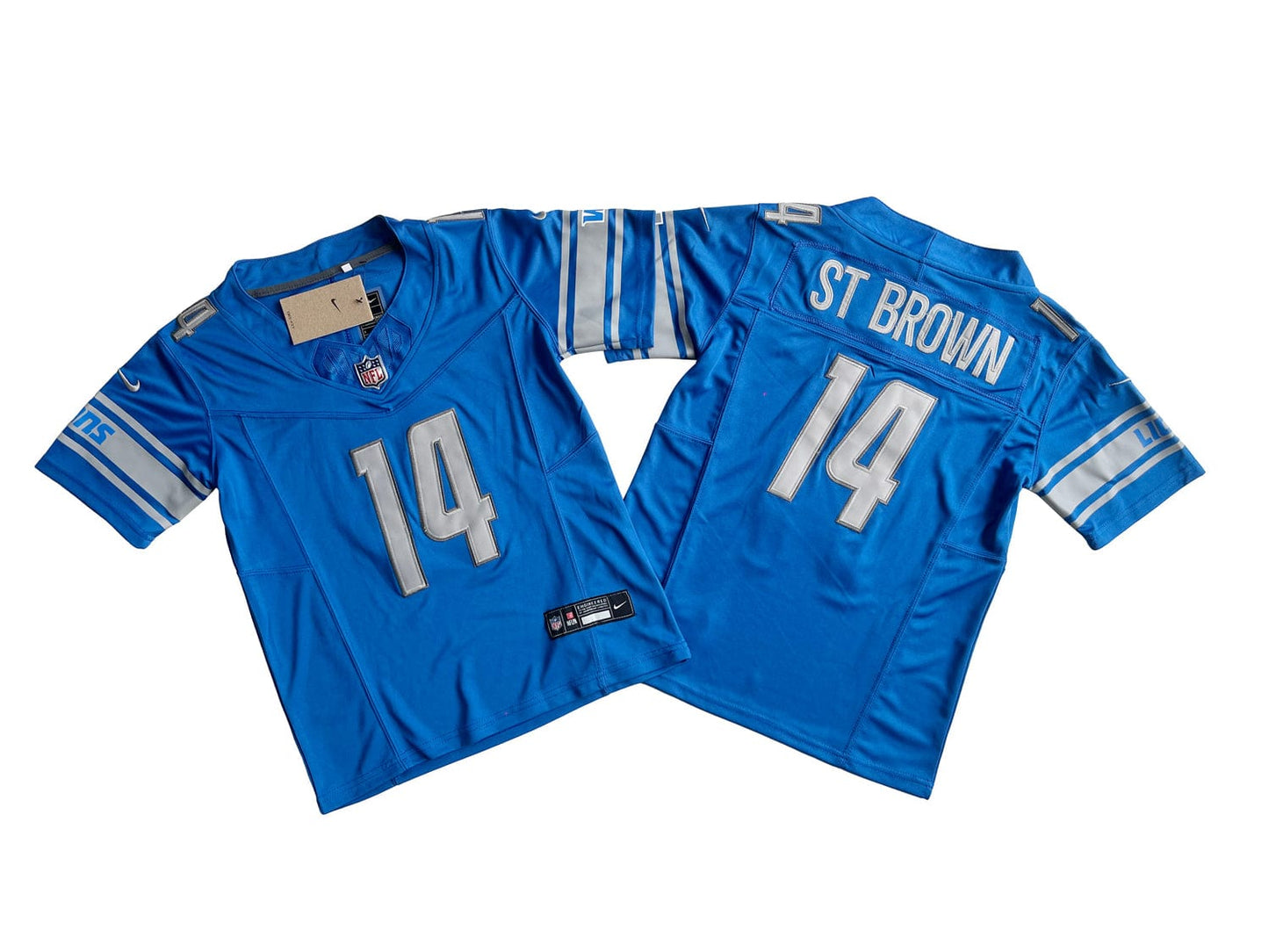 Youth Detroit Lions 14# Amon-Ra St. Brown Vapor F.U.S.E. Limited Jersey