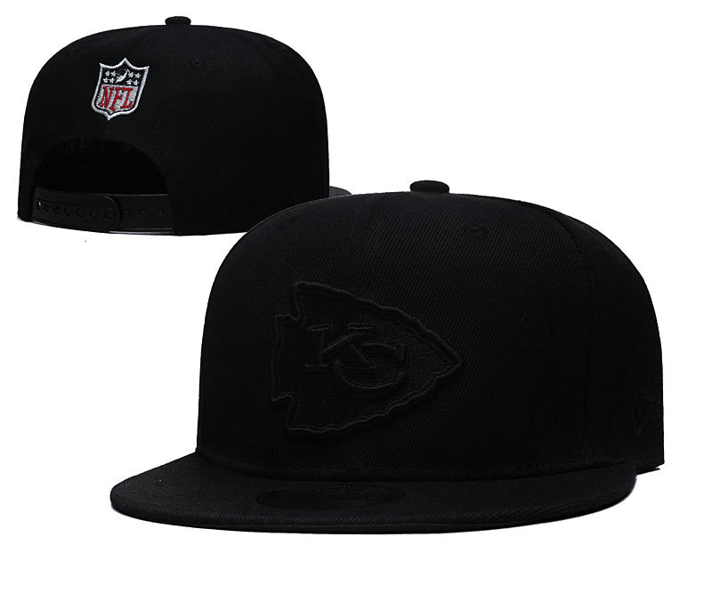 Kansas City Chiefs Black Snapback Cap