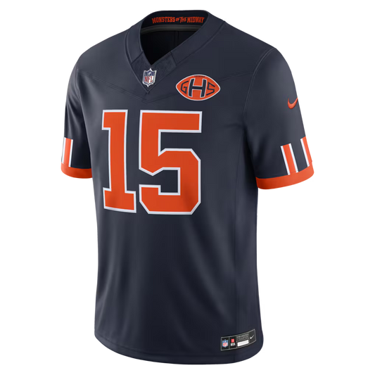 Men's Rome Odunze Chicago Bears #15 Rivalries Collection Limited Jersey