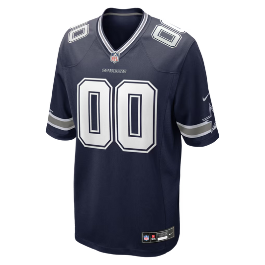 Custom Dallas Cowboys Navy Game Jersey
