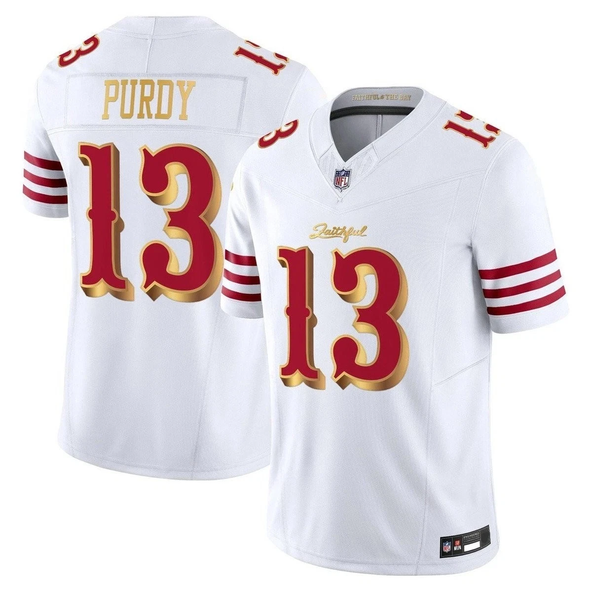 Brock Purdy #13 San Francisco 49ers White 2025 Rivalries Collection Game Limited Player Stitched Jersey