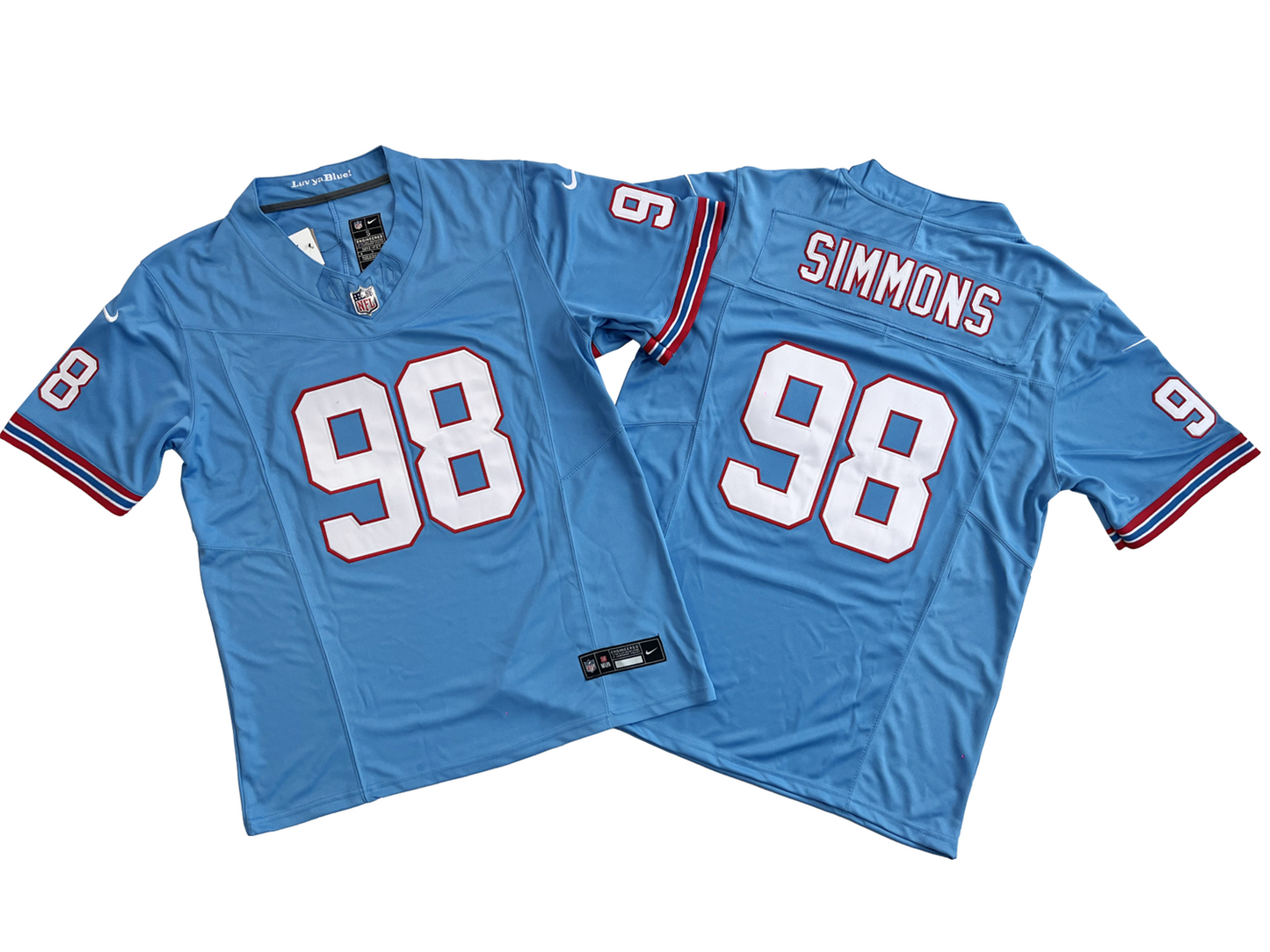 Tennessee Titans 98# Jeffery Simmons Vapor F.U.S.E. Limited Jersey