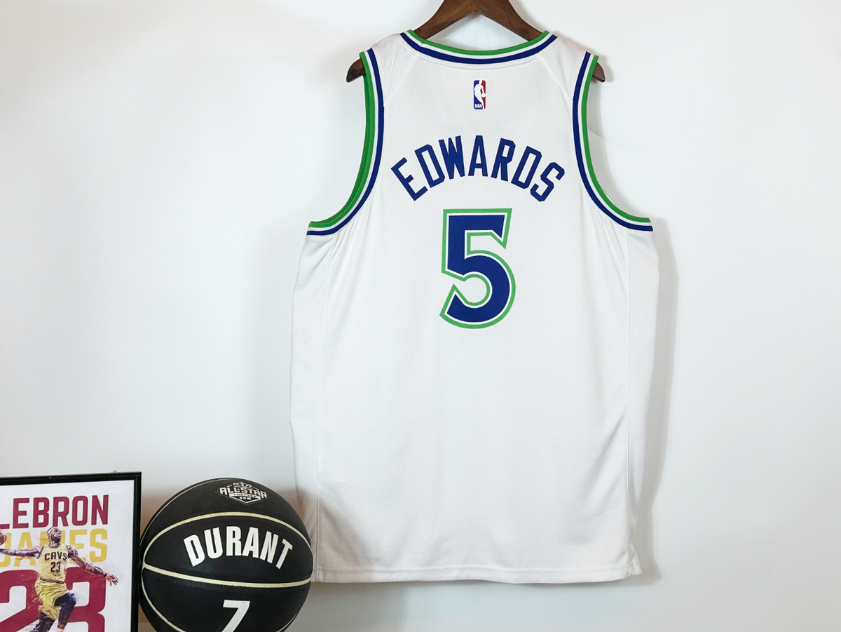 Anthony Edwards #5 Minnesota Timberwolves Heat Press Jersey