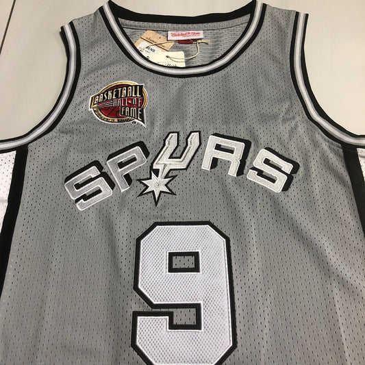 San Antonio Spurs Tony Parker #9 Throwback Jersey - Dense Embroidery