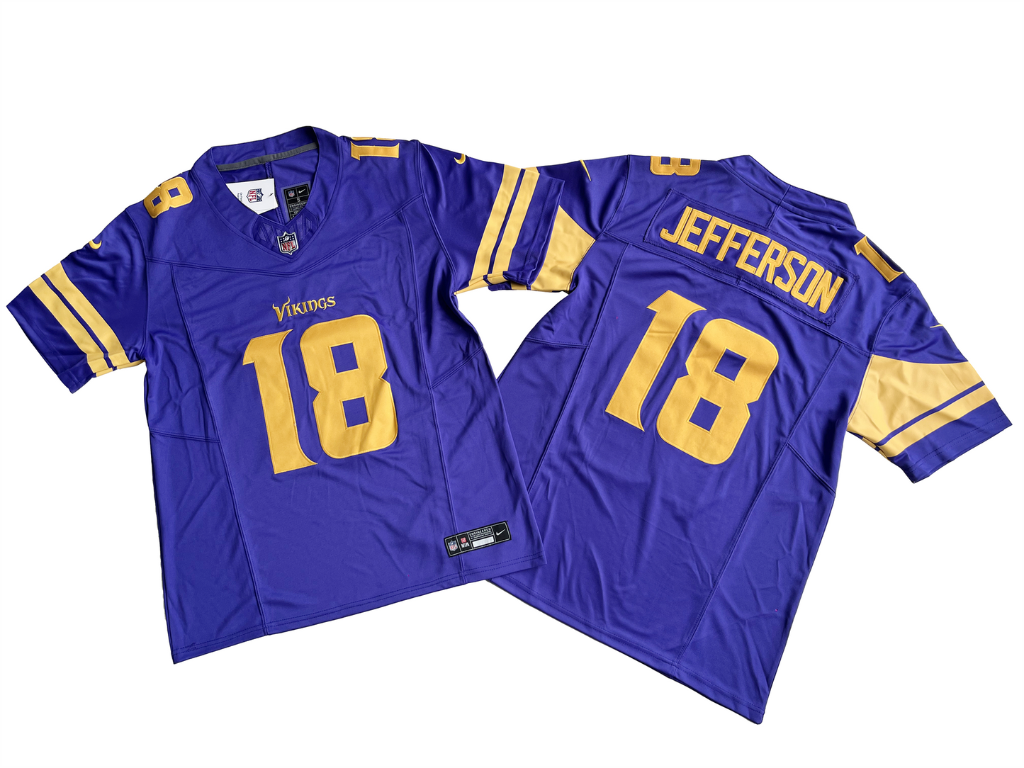 Minnesota Vikings 18# Justin Jefferson Vapor F.U.S.E. Limited Jersey